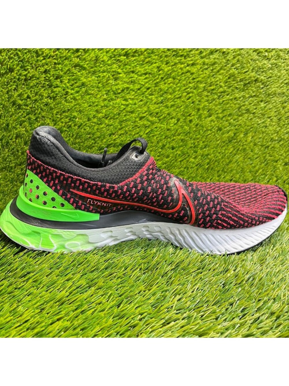 Nike React Infinity‎ Run FK 3 Mens Size 12 Red Athletic Running Shoes Sneakers